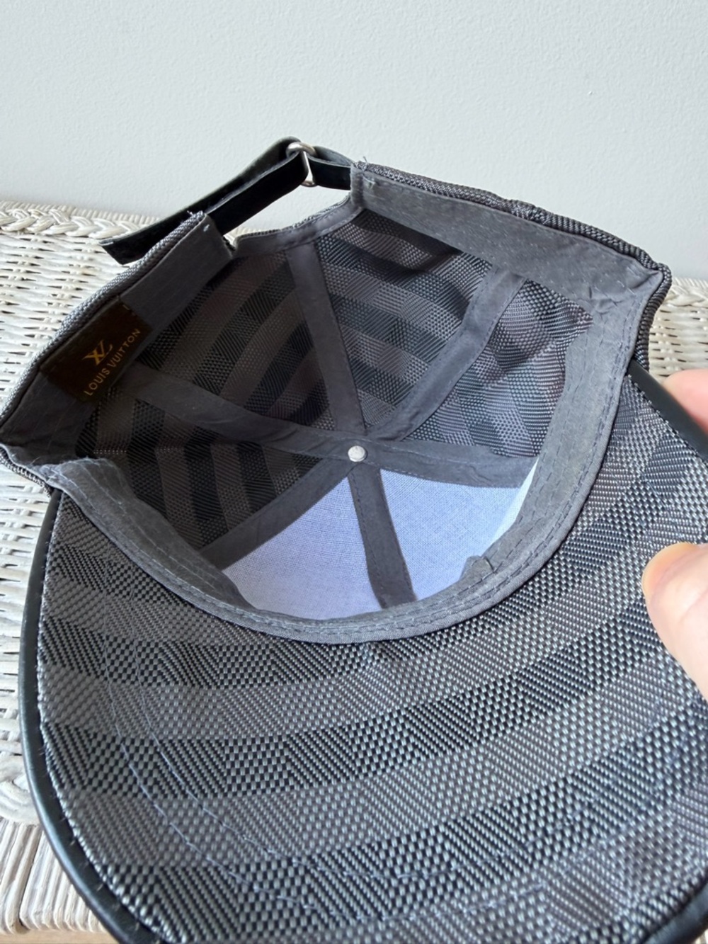 Louis Vuitton Brown and Gray Checkered Baseball Cap - Picture 5 of 9